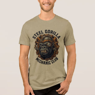 Staalgorilla Mechanic Club Kunstwerk Tri-Blend Shirt