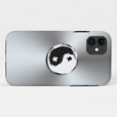 Staalgradiënt grafisch symbool Yin-Yang Case-Mate iPhone Case (Achterkant (horizontaal))