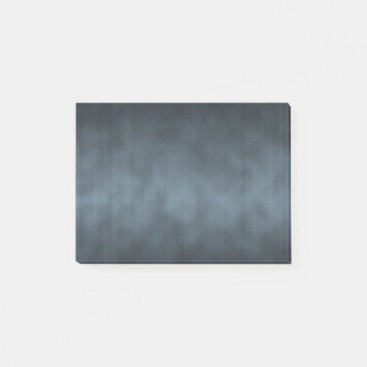 Staalgrijze gotische ombre-achtergrondkunst post-it® notes (Voorkant)