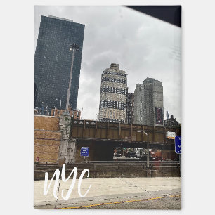 Staalkleurige lucht NYC Magneet