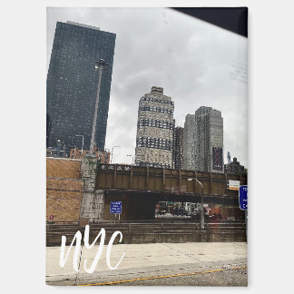 Staalkleurige lucht NYC Magneet