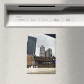Staalkleurige lucht NYC Magneet (Insitu (Vaatwasser))