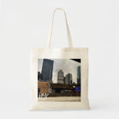 Staalkleurige lucht NYC Tote Bag (Voorkant)