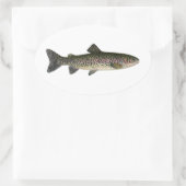 Staalkop (Grote Meren) Ovale Sticker (Tas)