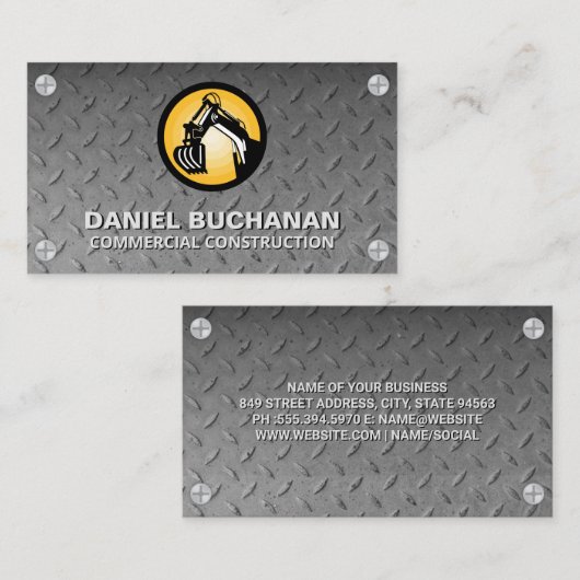 Staalpatroon | Metaalschroeven | Bouw Visitekaartje (Voorkant / Achterkant)