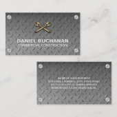 staalpatroon | Metalen schroeven | moersleutels Visitekaartje (Voorkant / Achterkant)