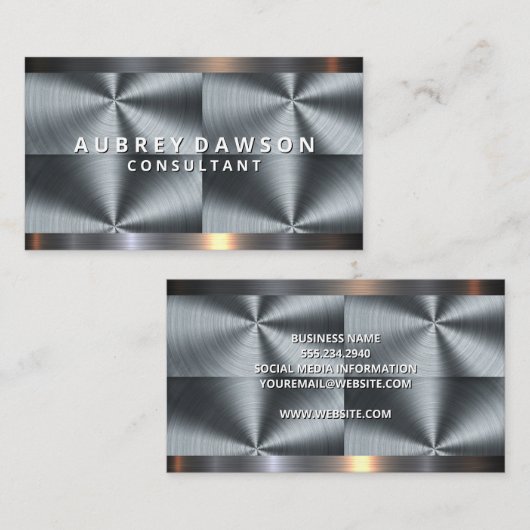 Staalpatroon Visitekaartje (Voorkant / Achterkant)