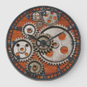 staalpijlmotor grote klok (Voorkant)