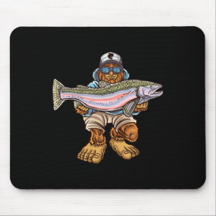 Staalregenboogforel vissen Bigfoot Forel Rivier Vi Muismat