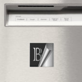 Staalschil monogram "B" Magneet (Insitu (Vaatwasser))