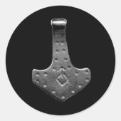 Staalschroeven Dor Hammer zwarte kleine ronde stic Sticker (Voorkant)