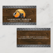 Staalsoorten en hout | Bouwuitrusting Visitekaartje (Voorkant / Achterkant)