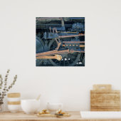 STAALWIELEN # 3 POSTER (Keuken)