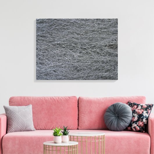 staalwol textuur canvas afdruk (Insitu (Woonkamer))