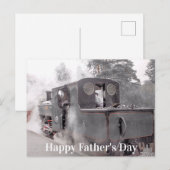 STAAMTREINKAART VOOR VADERDAG BRIEFKAART (Voorkant / Achterkant)