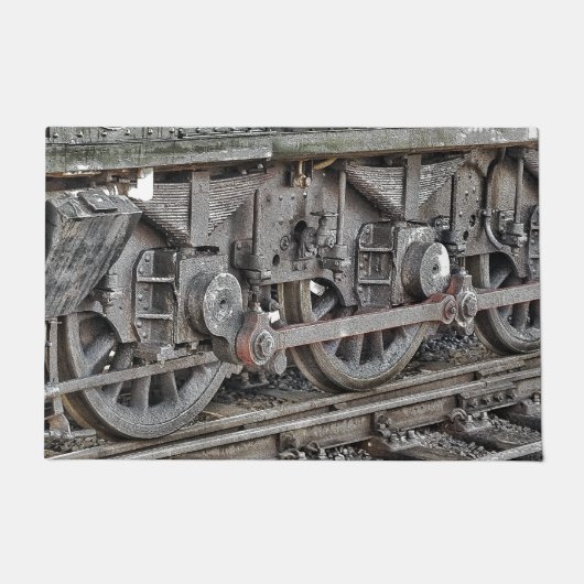 STAAMTREINWIELEN DEURMAT (Voorkant)