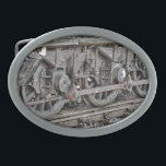 STAAMTREINWIELEN GESP<br><div class="desc">Een kunstontwerp van een stoomtreinwielen.</div>