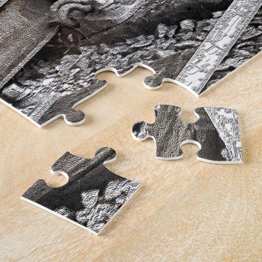 STAAMTREINWIELEN LEGPUZZEL (Zijkant)