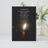 Staan in de duisternis bedankkaart (Staand voorkant)