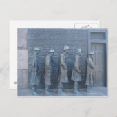 Staan in de rij briefkaart (Voorkant / Achterkant)