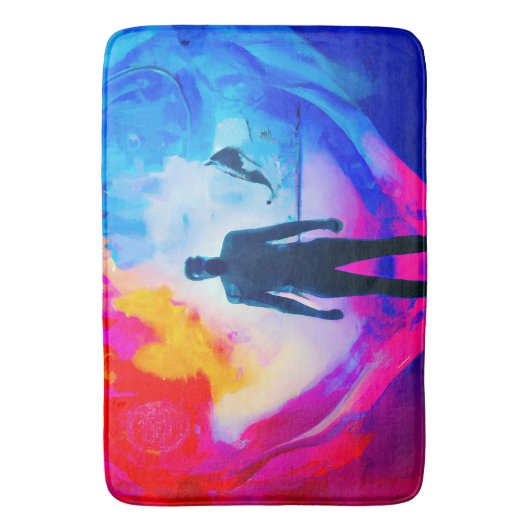 Staan in kleuren badmat (Voorkant Verticaal)