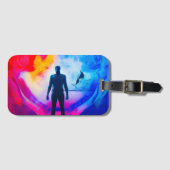 Staan in kleuren bagagelabel (Voorkant (horizontaal))