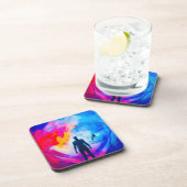 Staan in kleuren bier onderzetter (Rechterzijde)