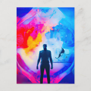 Staan in kleuren briefkaart