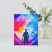 Staan in kleuren briefkaart (Staand voorkant)