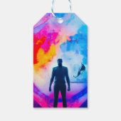 Staan in kleuren cadeaulabel (Achterkant)