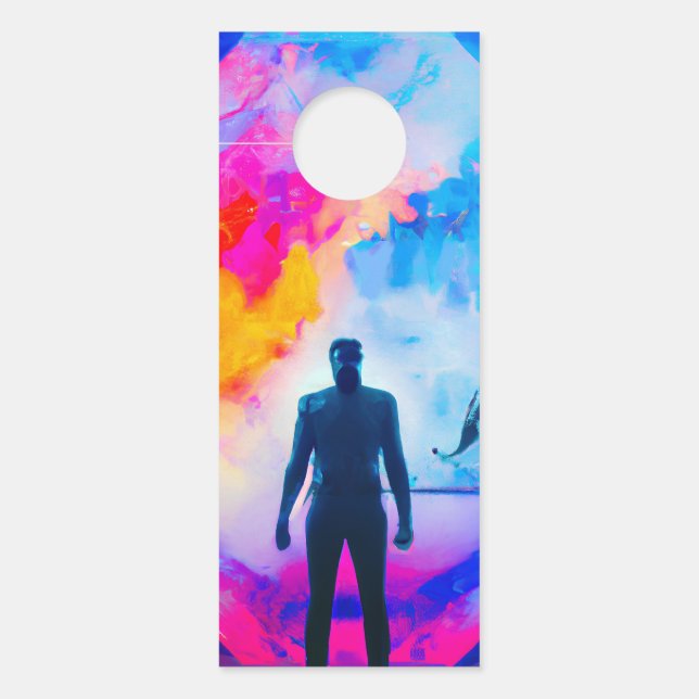 Staan in kleuren deurhanger (Voorkant)