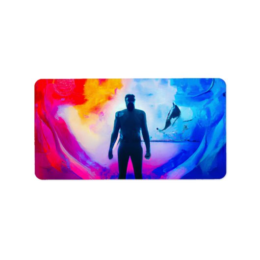 Staan in kleuren etiket (Voorkant)