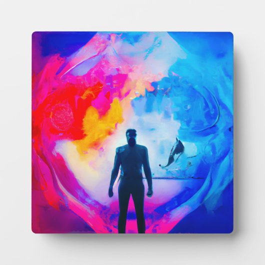 Staan in kleuren fotoplaat (Voorkant)