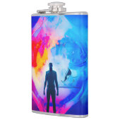 Staan in kleuren heupfles (Links)