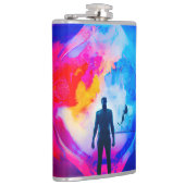 Staan in kleuren heupfles (Rechts)