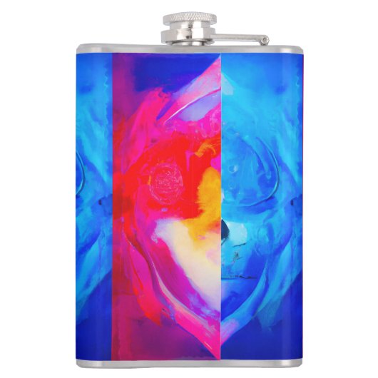 Staan in kleuren heupfles (Achterkant)