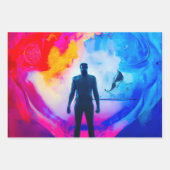 Staan in kleuren inpakpapier vel (Voorkant 2)