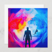 Staan in kleuren kaart (Voorkant / Achterkant)