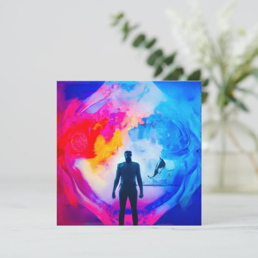 Staan in kleuren kaart (Staand voorkant)