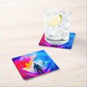 Staan in kleuren kartonnen onderzetters (Insitu)