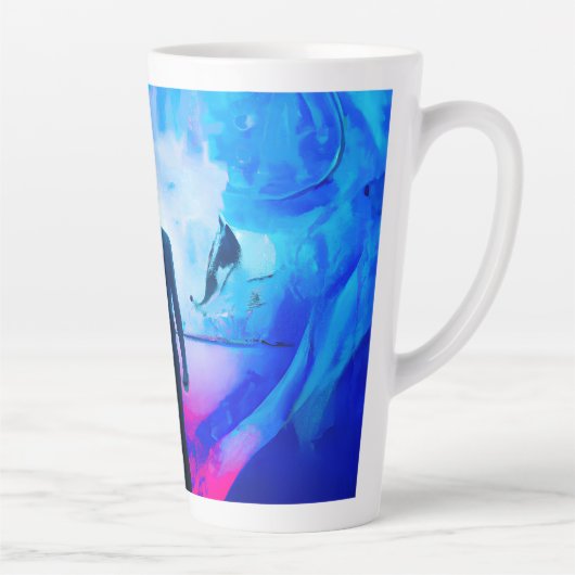 Staan in kleuren latte mok (Rechts)