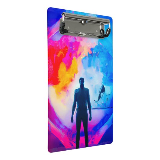 Staan in kleuren mini klembord (Schuin)