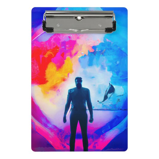 Staan in kleuren mini klembord (Voorkant)