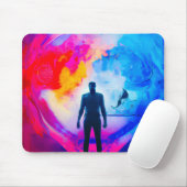 Staan in kleuren muismat (Met muis)