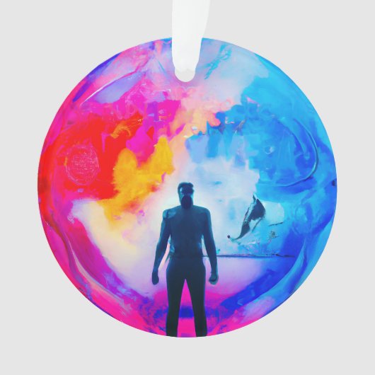 Staan in kleuren ornament (voorkant)