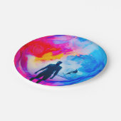 Staan in kleuren papieren bordje (Gekanteld)