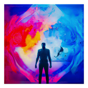 Staan in kleuren perfect poster