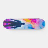 Staan in kleuren persoonlijk skateboard (Horizontaal)
