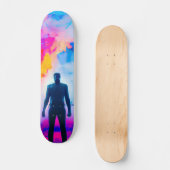 Staan in kleuren persoonlijk skateboard (Voorkant)