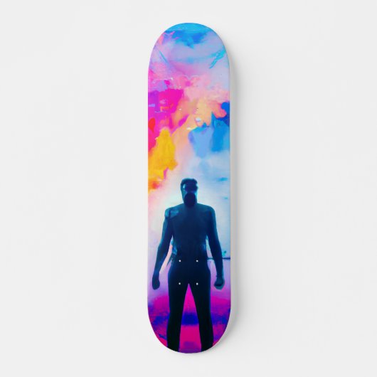 Staan in kleuren persoonlijk skateboard (Voorkant)